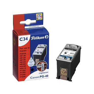 Blækpatron Pelikan C34 til Canon PG-40 remanufactured - sort