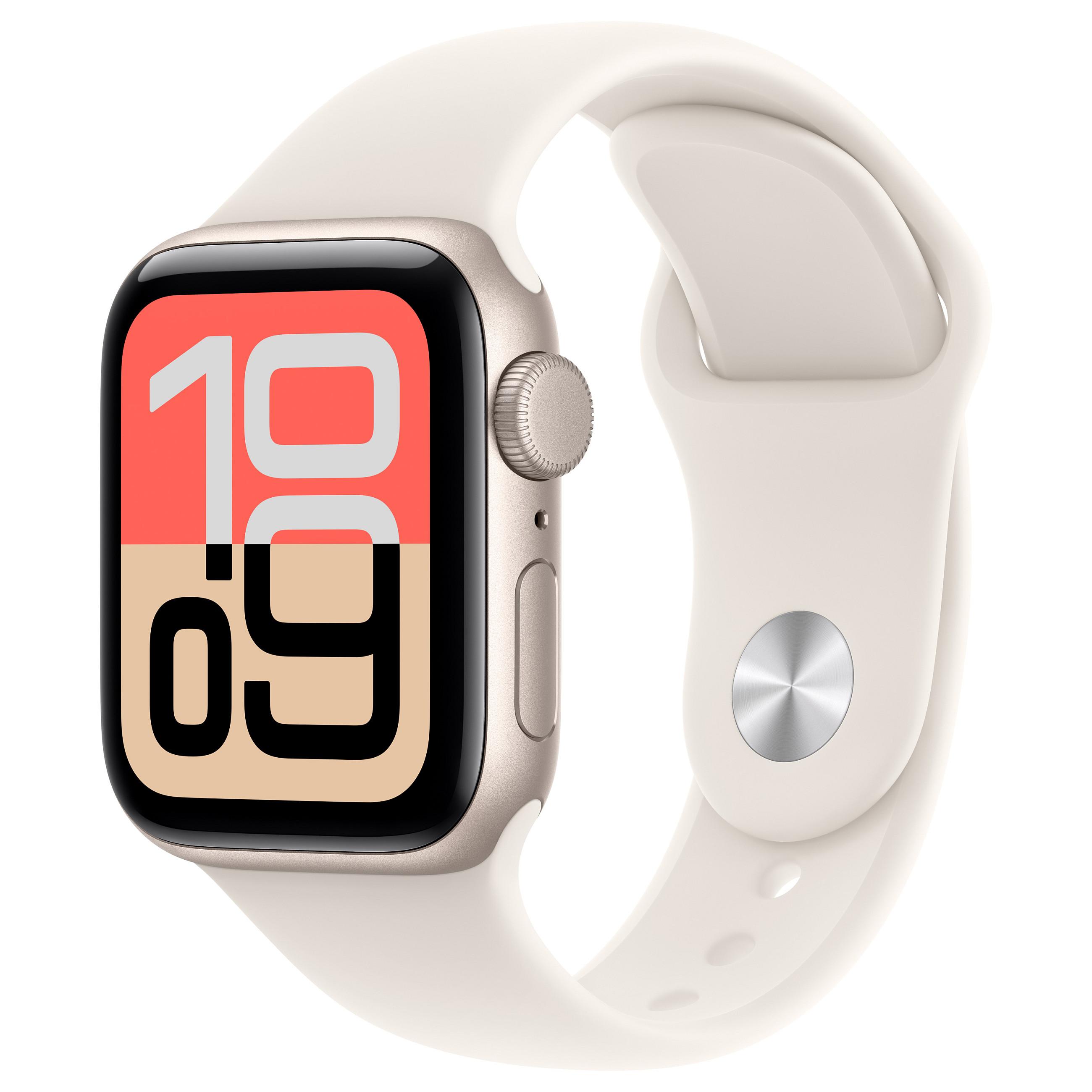 Apple Watch SE 3 GPS 40mm Starlight Aluminium Case with Starlight Sport Band - M/L