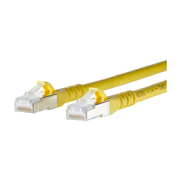 Patchkabel METZ CONNECT S/FTP Cat.6A 0,5 m - gul