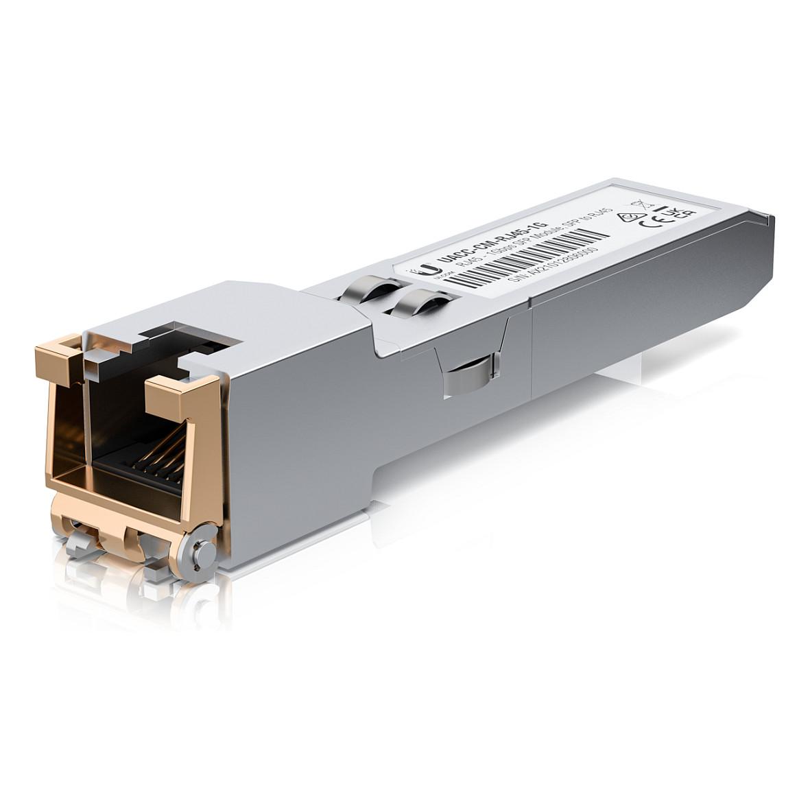 Ubiquiti UACC-CM-RJ45-1G SFP-transceivermodul 1GbE med RJ-45 til 10/100/1000Base-T, op til 100 m