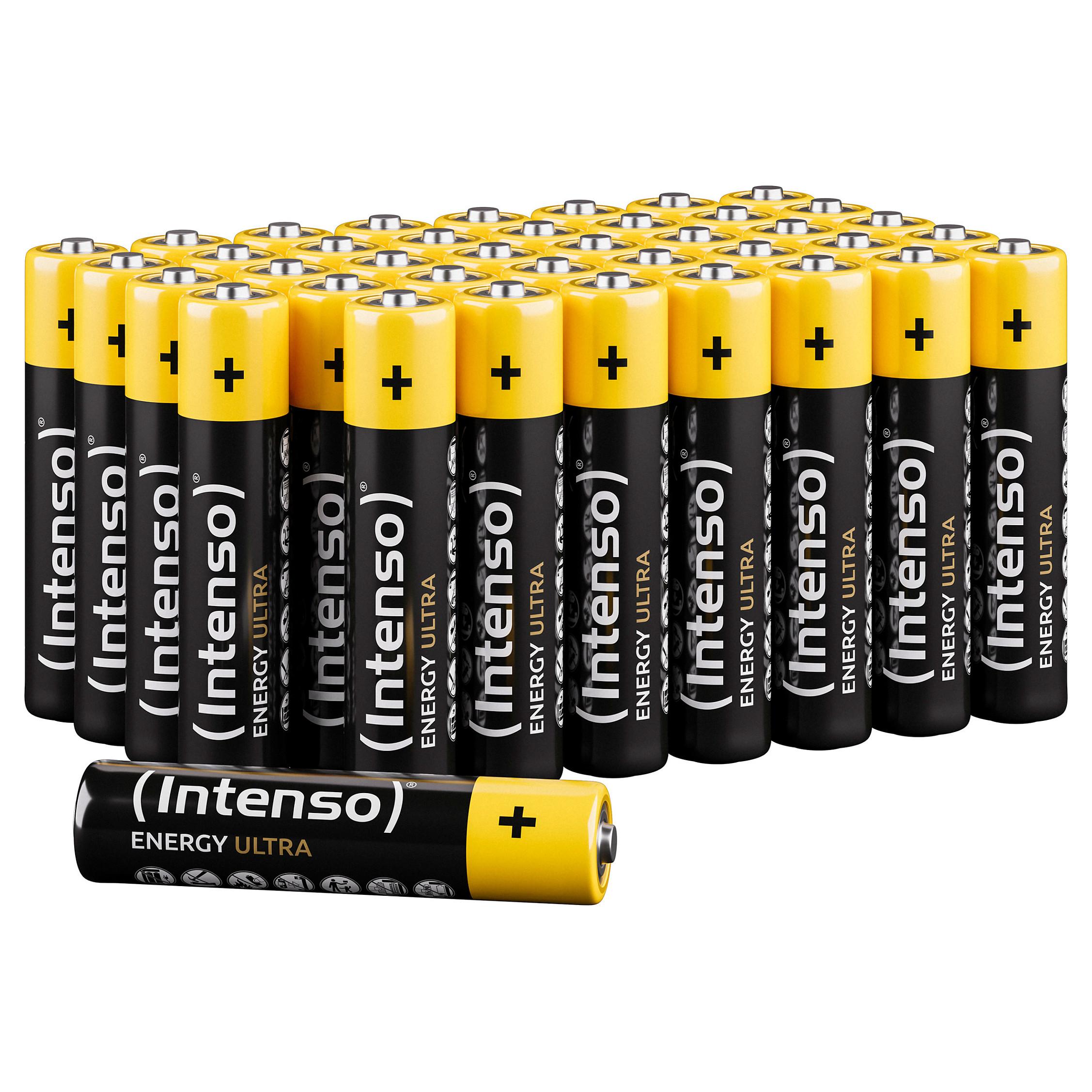Intenso 7501510 - Energy Ultra Alkaline Batterie AAA Micro 40er-Pack - Batterie 40 stk