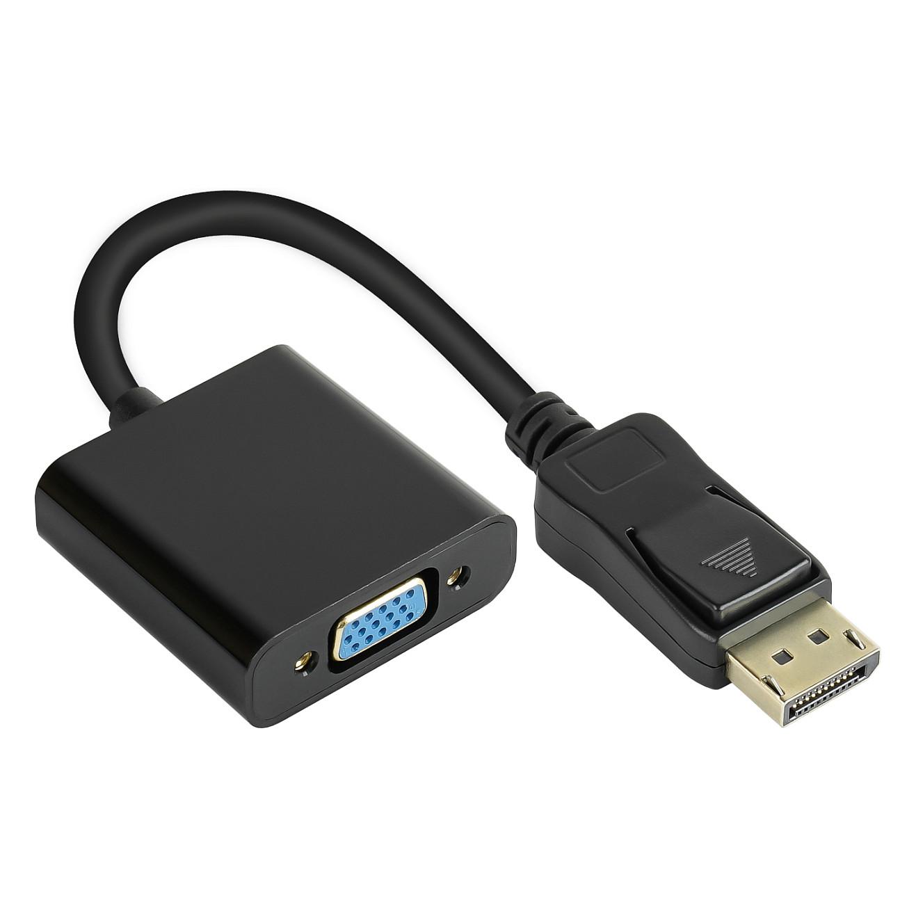 DisplayPort til VGA-adapter econ connect DP-AD11 - sort