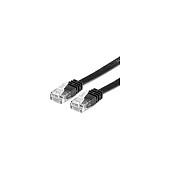 Patchkabel VALUE Cat.6 Class E U/UTP ekstra-fladt - sort, 1,5 m