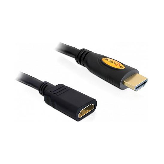 HDMI-forlængerkabel DeLOCK 5 m - sort