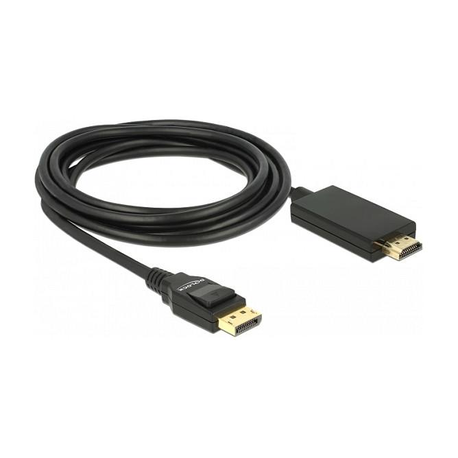 DisplayPort til HDMI-kabel DeLOCK 85318 - 3 m, sort