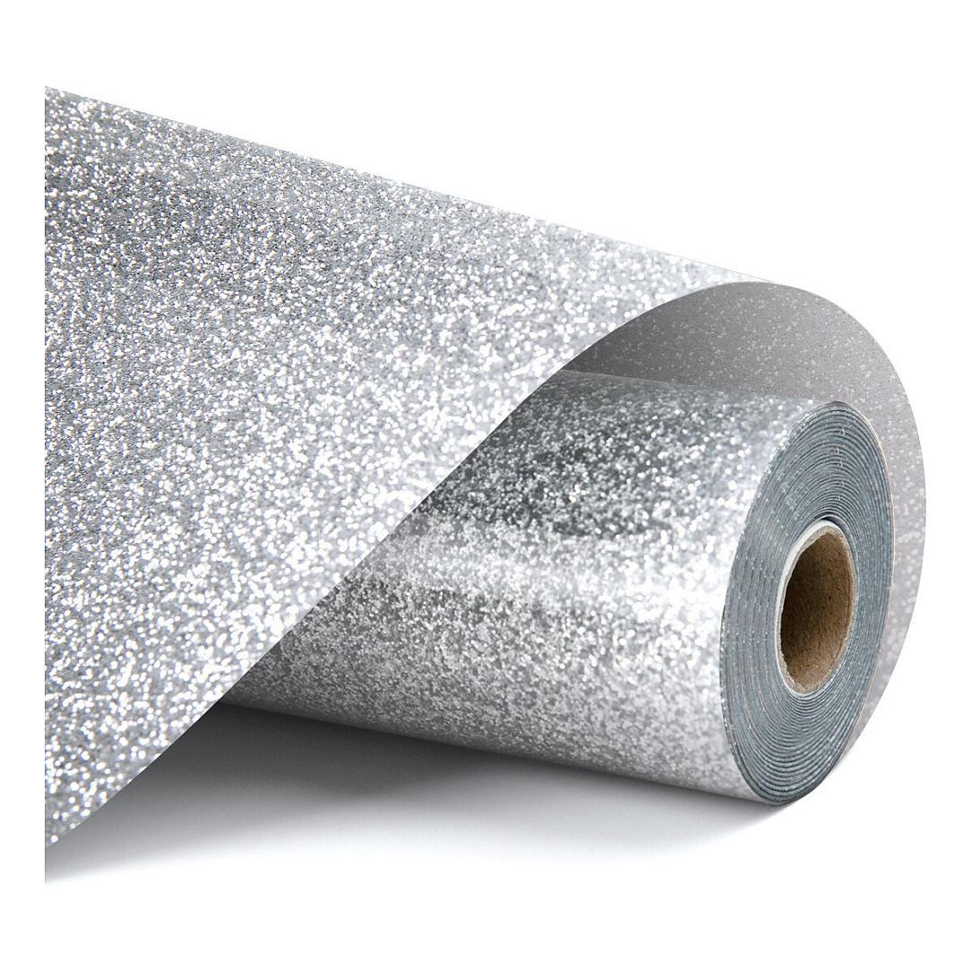 Plotterfolie LOKLiK Glitzer - Silber - 30,5 x 90 cm