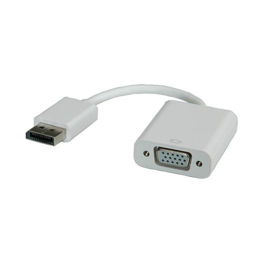 DisplayPort til VGA-adapter ROLINE aktiv - hvid
