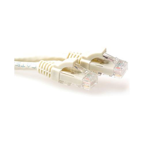 ACT Ivory 15 meter U/UTP CAT6 patch cable snagless with RJ45 connectors