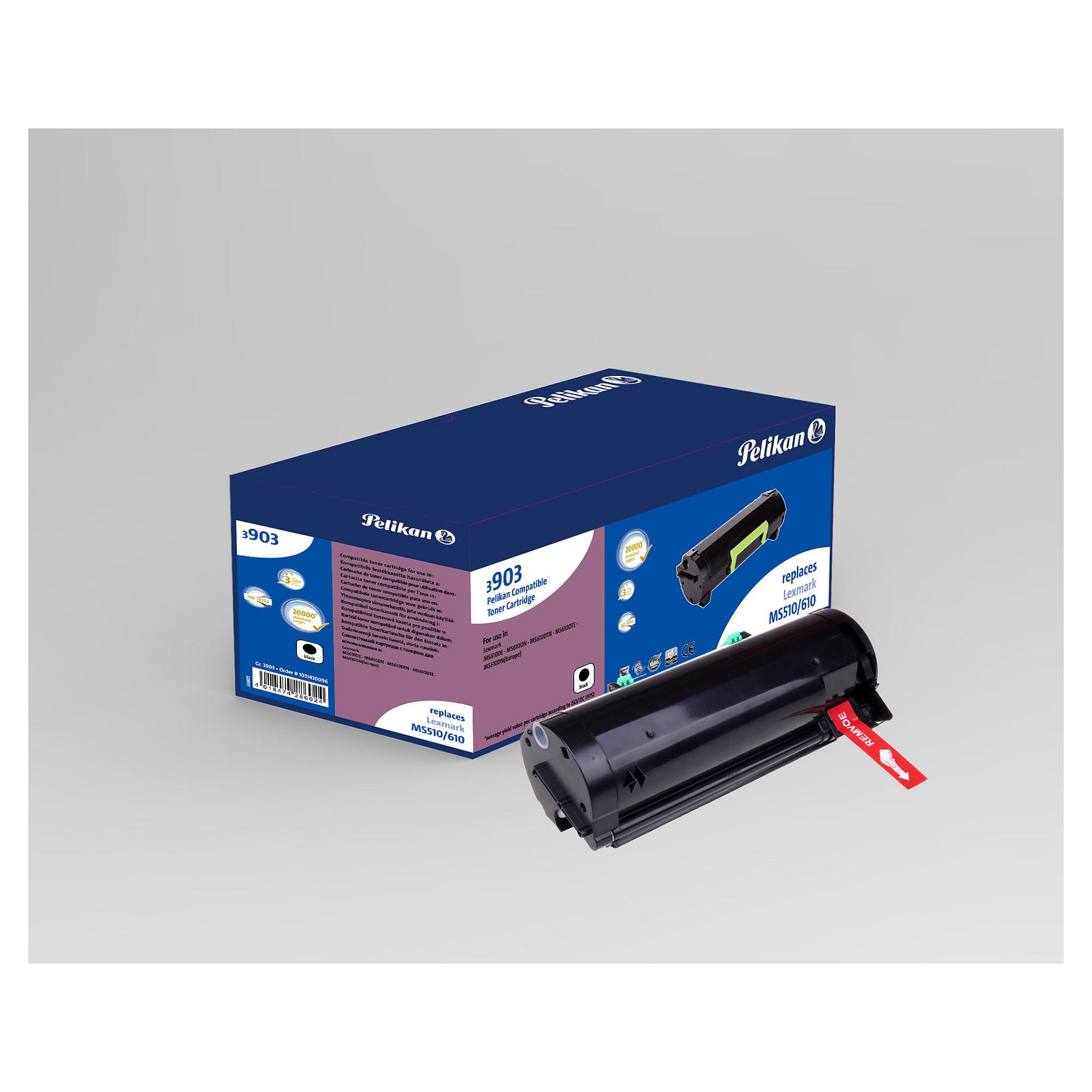 Tonerpatron Pelikan 1031430096 til Lexmark 50F2U00 - sort