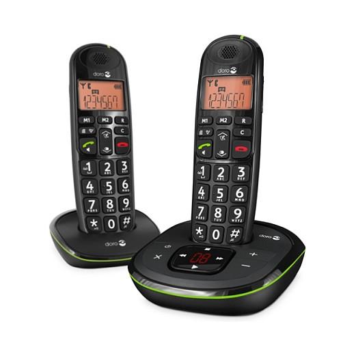 DORO PhoneEasy 105wr Duo Trådløs telefon Ingen nummervisning Sort