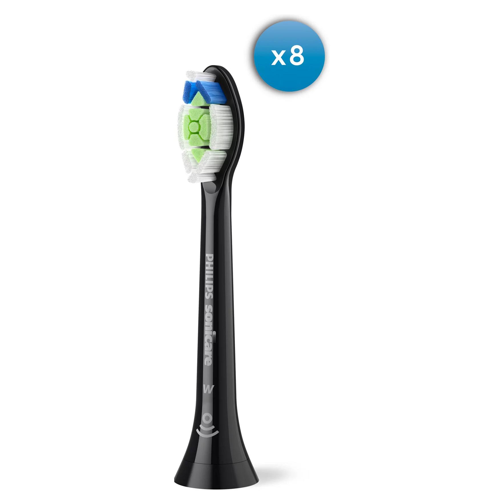 Philips Tandbørstehoveder Sonicare W2 Optimal White HX6068 - replacement brushhead - black