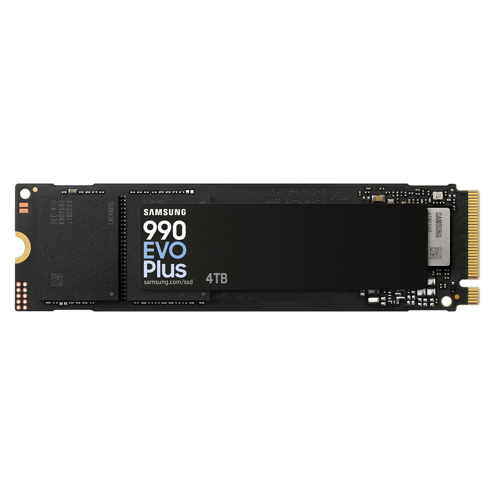 Samsung 990 EVO Plus MZ-V9S2T0 - SSD - krypteret - 4 TB - intern - M.2 2280 - PCIe 5.0 x2 (NVMe) - 256-bit AES - TCG Opal Encryption 2.0
