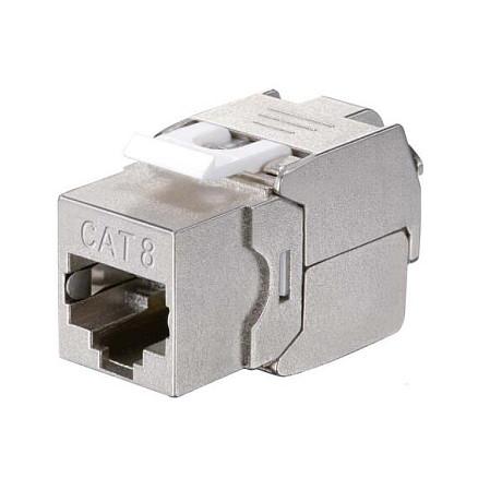EQUIP Cat 8.1 skærmet Keystone Jack uden værktøj med RJ-45 hun, 8 stk.