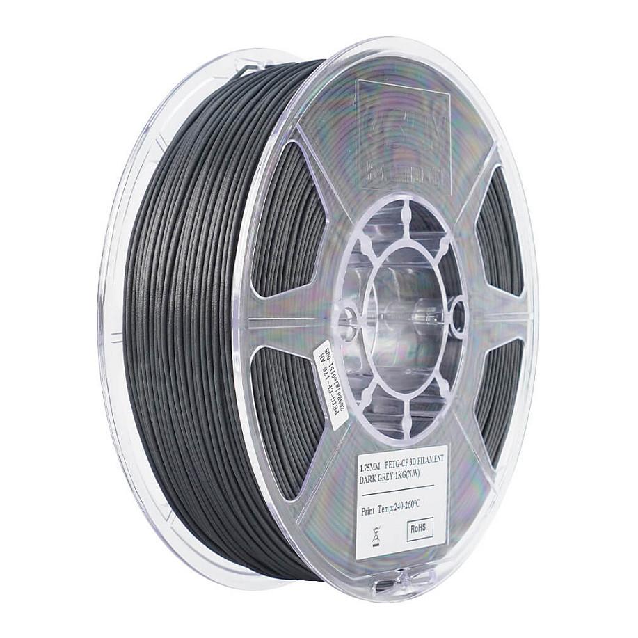 3D-printerfilament eSUN EPETG-CF 1,75 mm - mørkegrå 1 kg