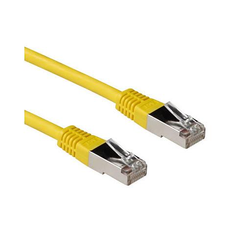ACT Yellow 3 meter LSZH SFTP CAT6A patch cable with RJ45 connectors