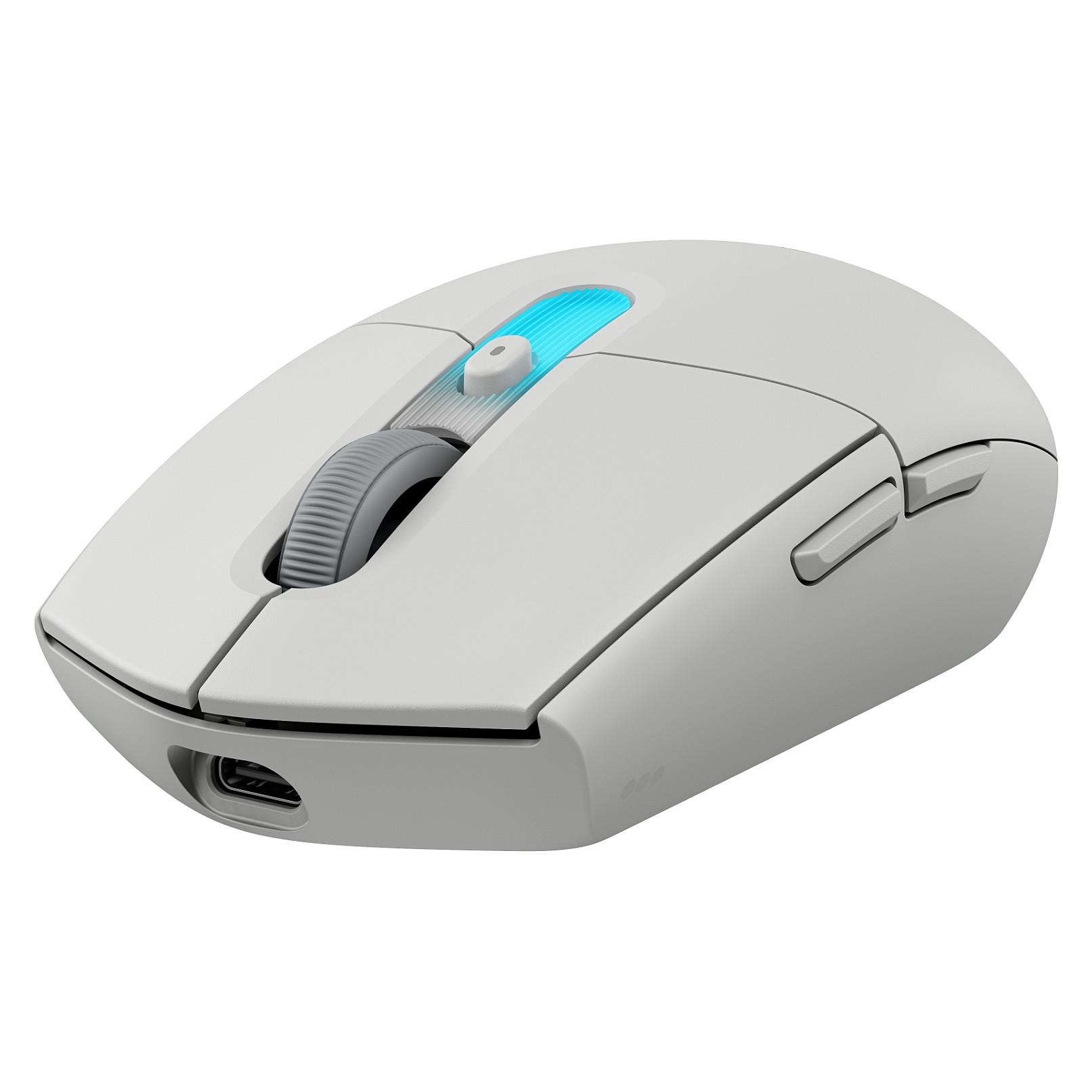 Logitech G305 X SUPERLIGHT trådløs gamingmus med HERO 44K sensor, Bluetooth, USB-C - Hvid