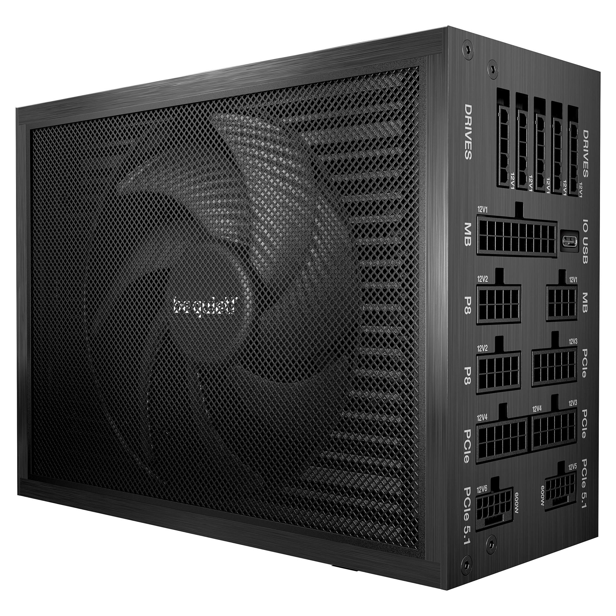 be quiet! Dark Power Pro 14 IO Strømforsyning - 1600 Watt - 135 mm - ATX 3.1 - 80 Plus Titanium certified