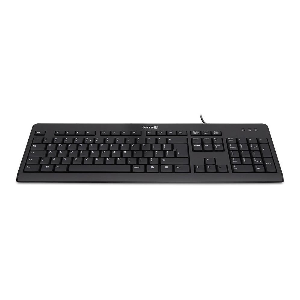 TERRA Keyboard 1500 Corded [US/EU] USB black Copilot QWERTY, 105 Tasten, kabelgebunden, 1,80m