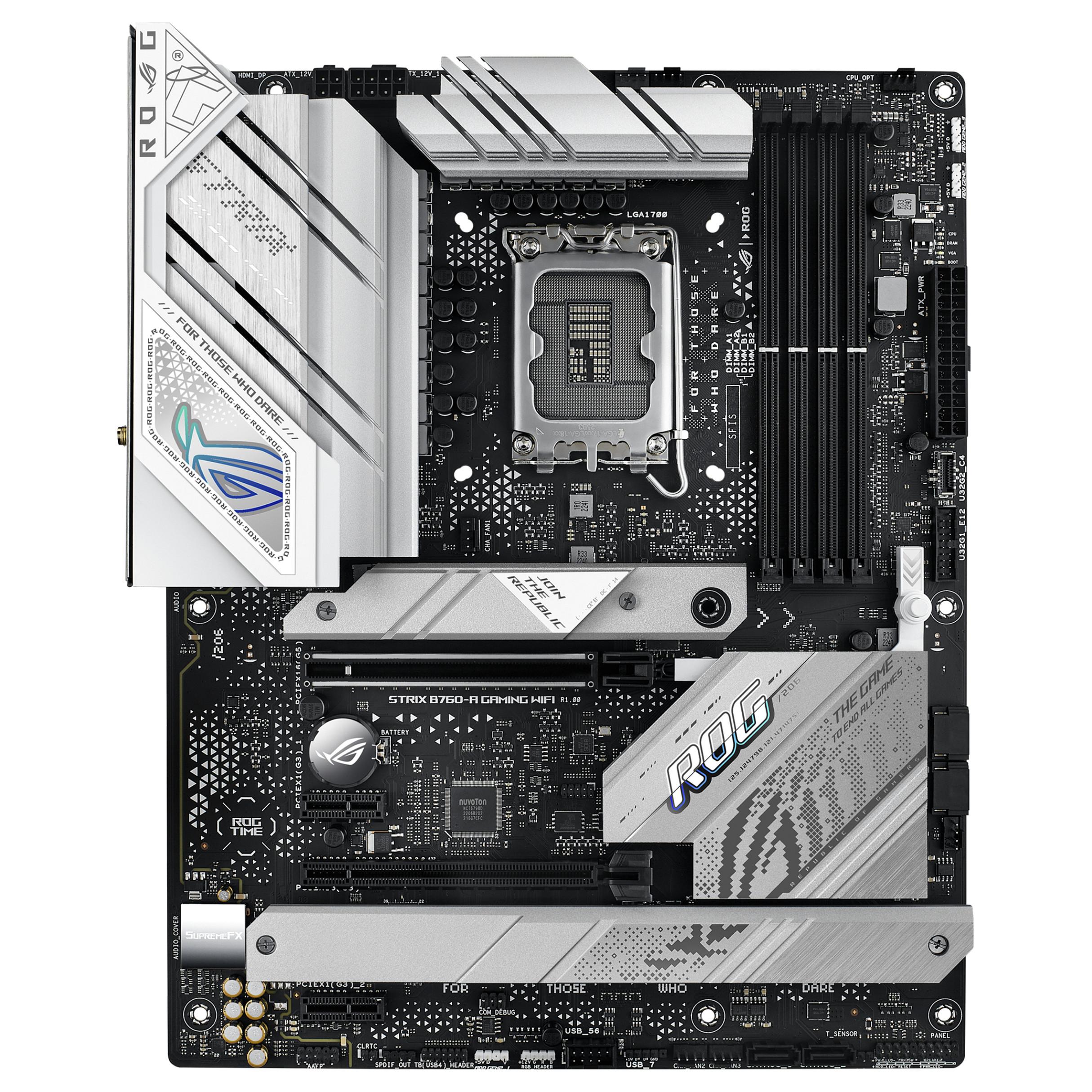 ASUS ROG STRIX B760-A GAMING WIFI (V2) Bundkort - Intel B760 - Intel LGA1700 - DDR5 RAM - ATX