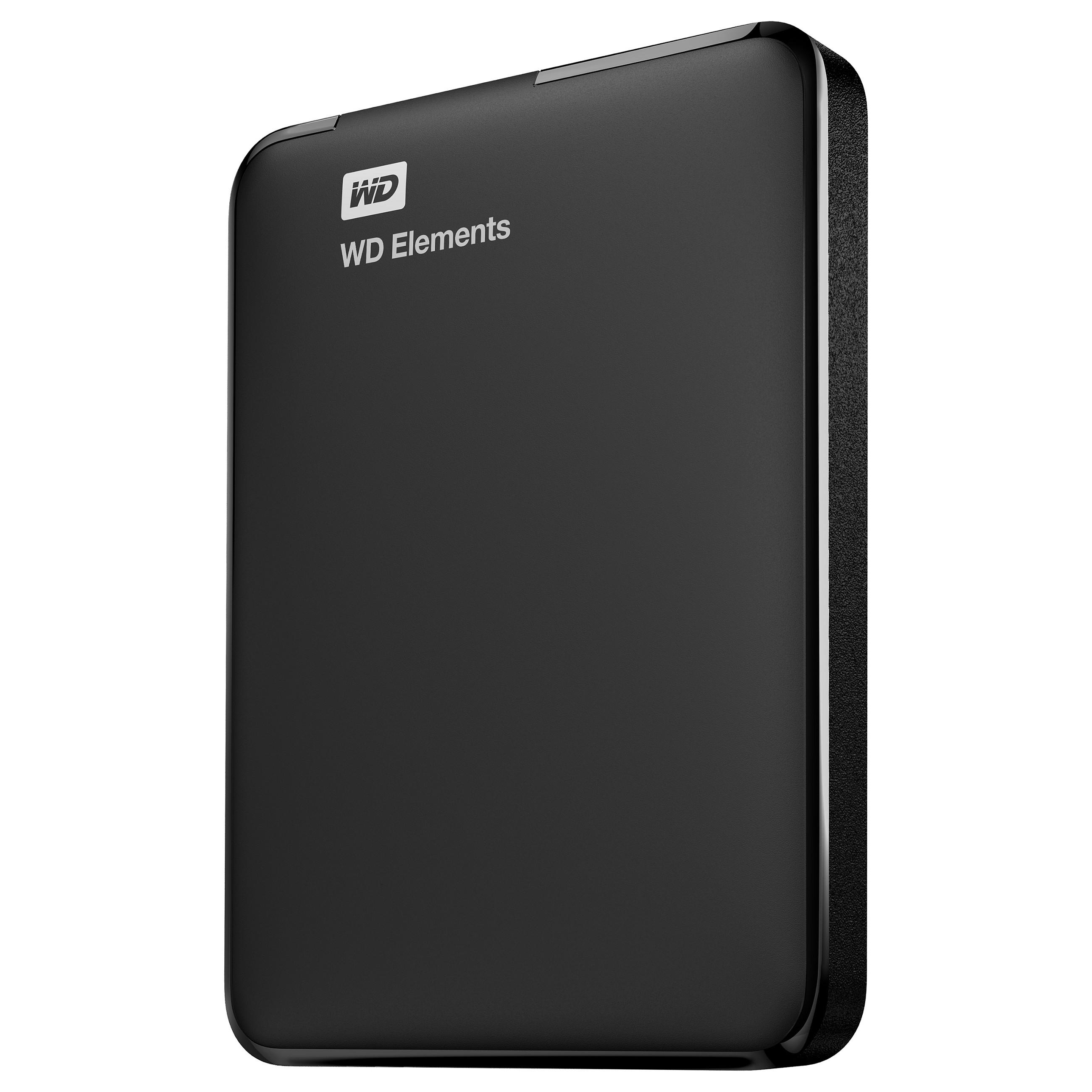 WD Elements Portable WDBUZG0010BBK - Harddisk - 1 TB - ekstern (bærbar) - USB 3.0