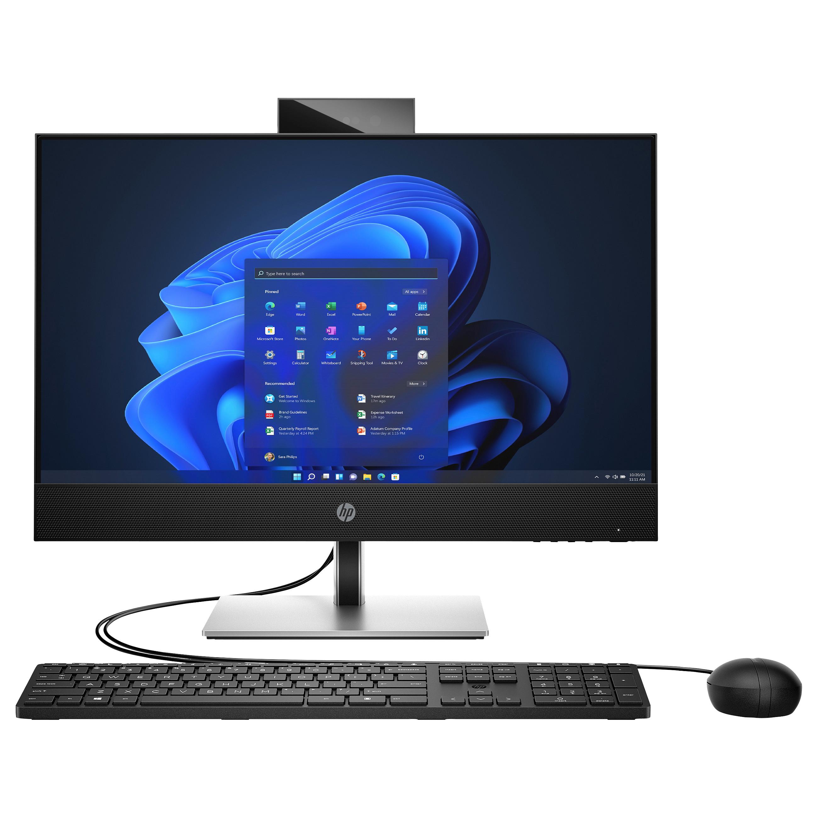 HP ProOne 440 G9 - Alt-i-én Core i5 12500T / op til 4.4 GHz - RAM 16 GB - SSD 512 GB - Gigabit Ethernet, Bluetooth 5.3 - Win 11 Pro - skærm: LED 23.8 1920 x 1080 (Full HD)