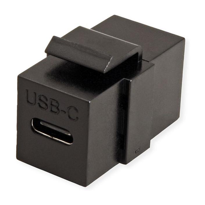 USB-C keystone-modul VALUE - sort