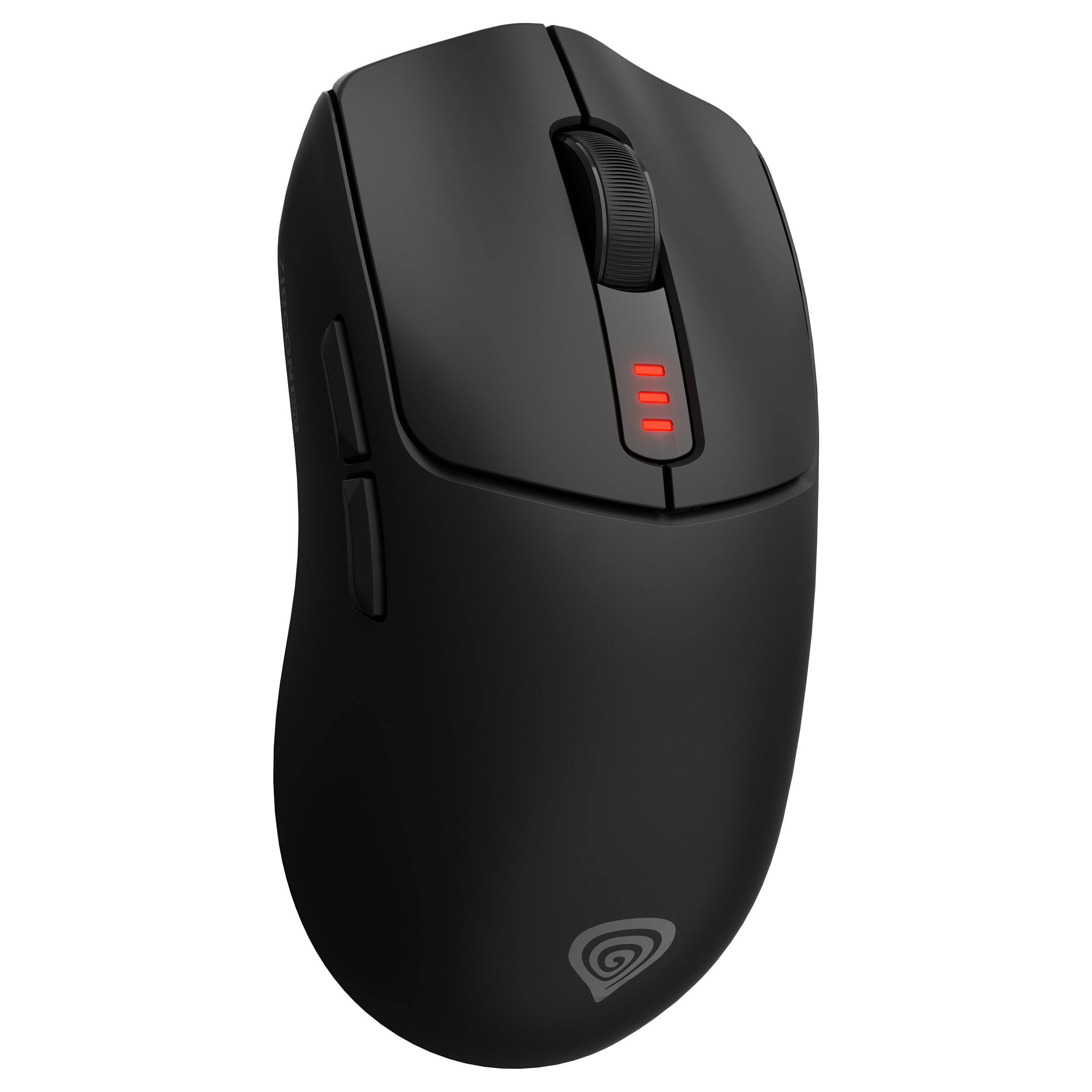 GENESIS Zircon 500 trådløs og kablet gamingmus med Bluetooth, 2,4 GHz og USB-C - sort