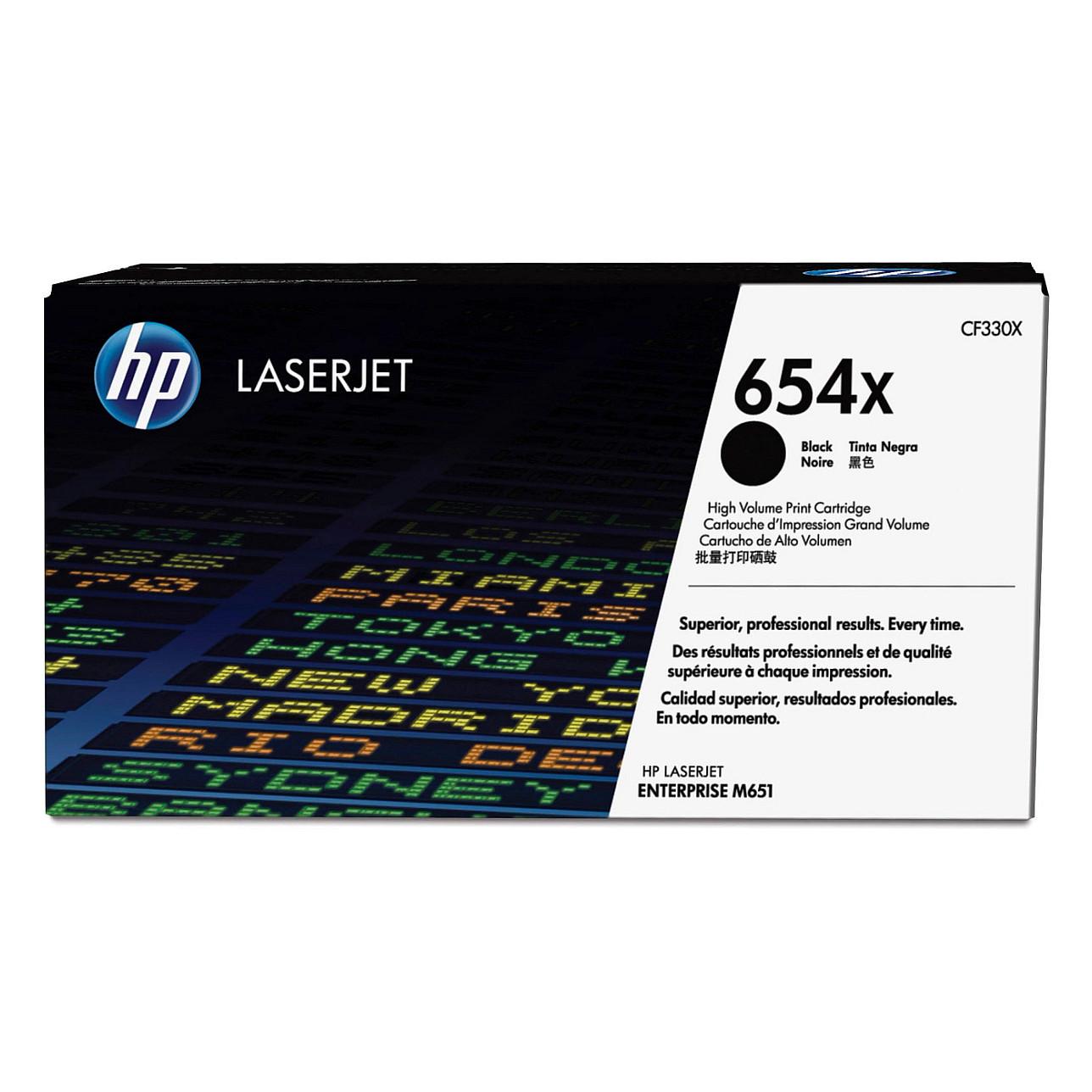 Tonerpatron HP 654X original sort høj kapacitet - CF330X