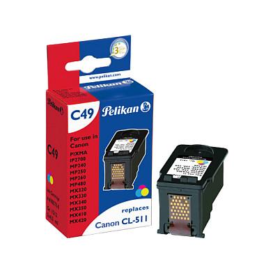 Blækpatron Pelikan C49 CL-511 tricolor renoveret