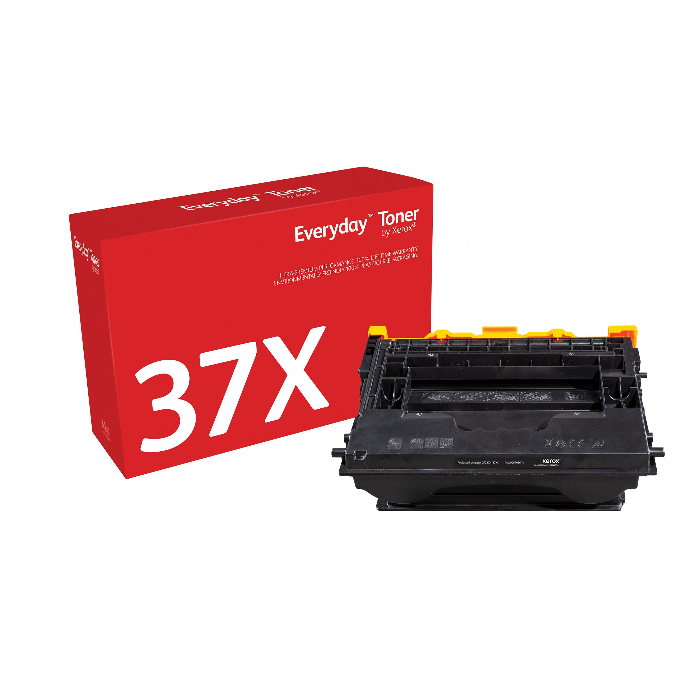 Xerox 006R03643 / Alternative to HP 37X / CF237X / Black Toner - High Yield