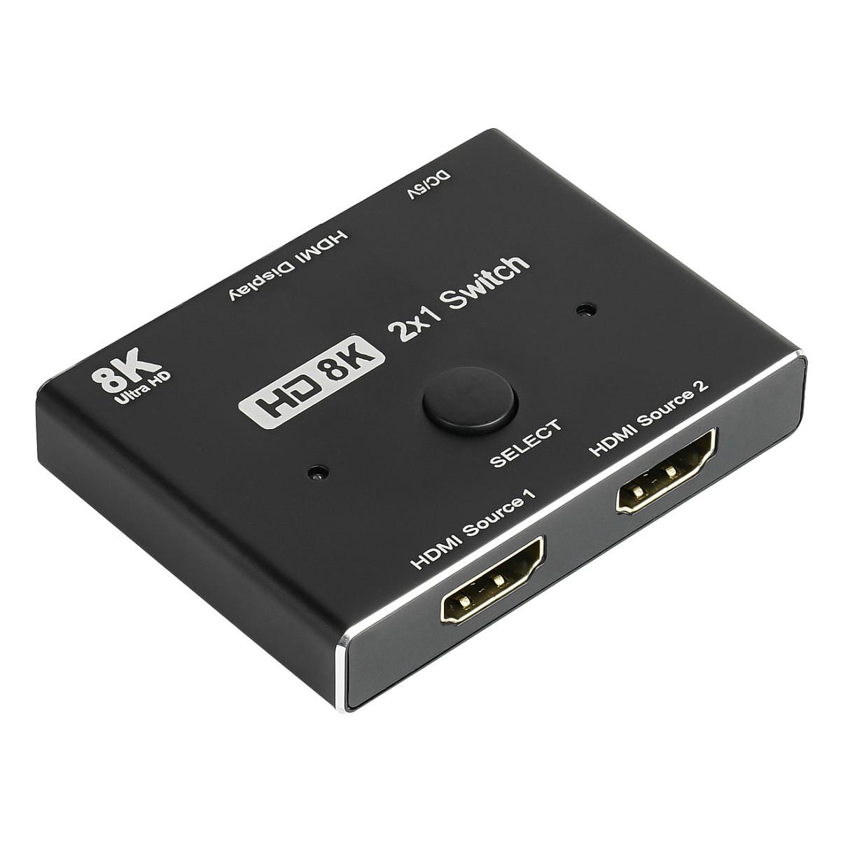 HDMI-switch Good Connections 2-vejs retningsbestemt 8K@30Hz - sort