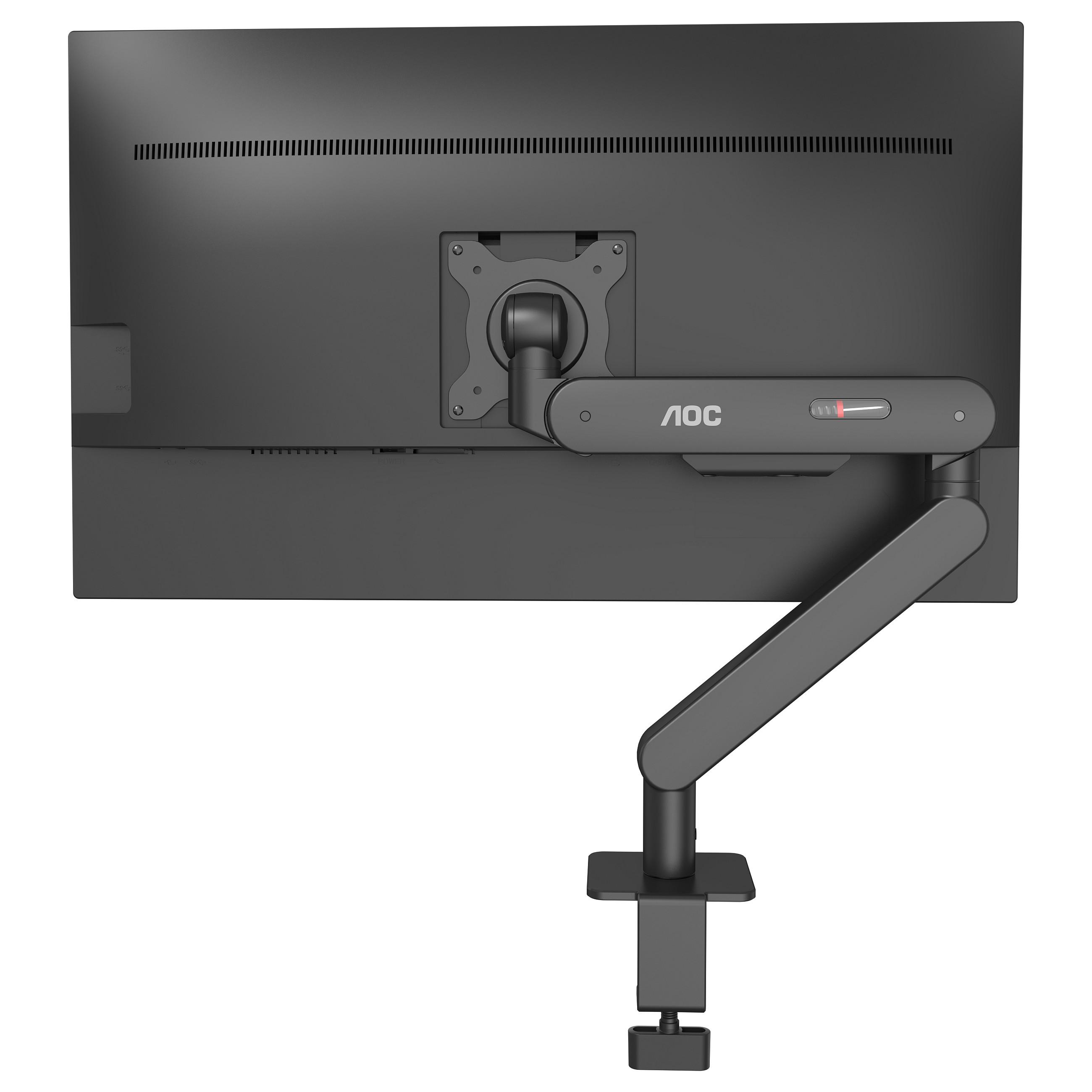 AOC AM400B, Klemme/bolt gennemgang, 9 kg, 43,2 cm (17), 86,4 cm (34), Højdejustering, Sort