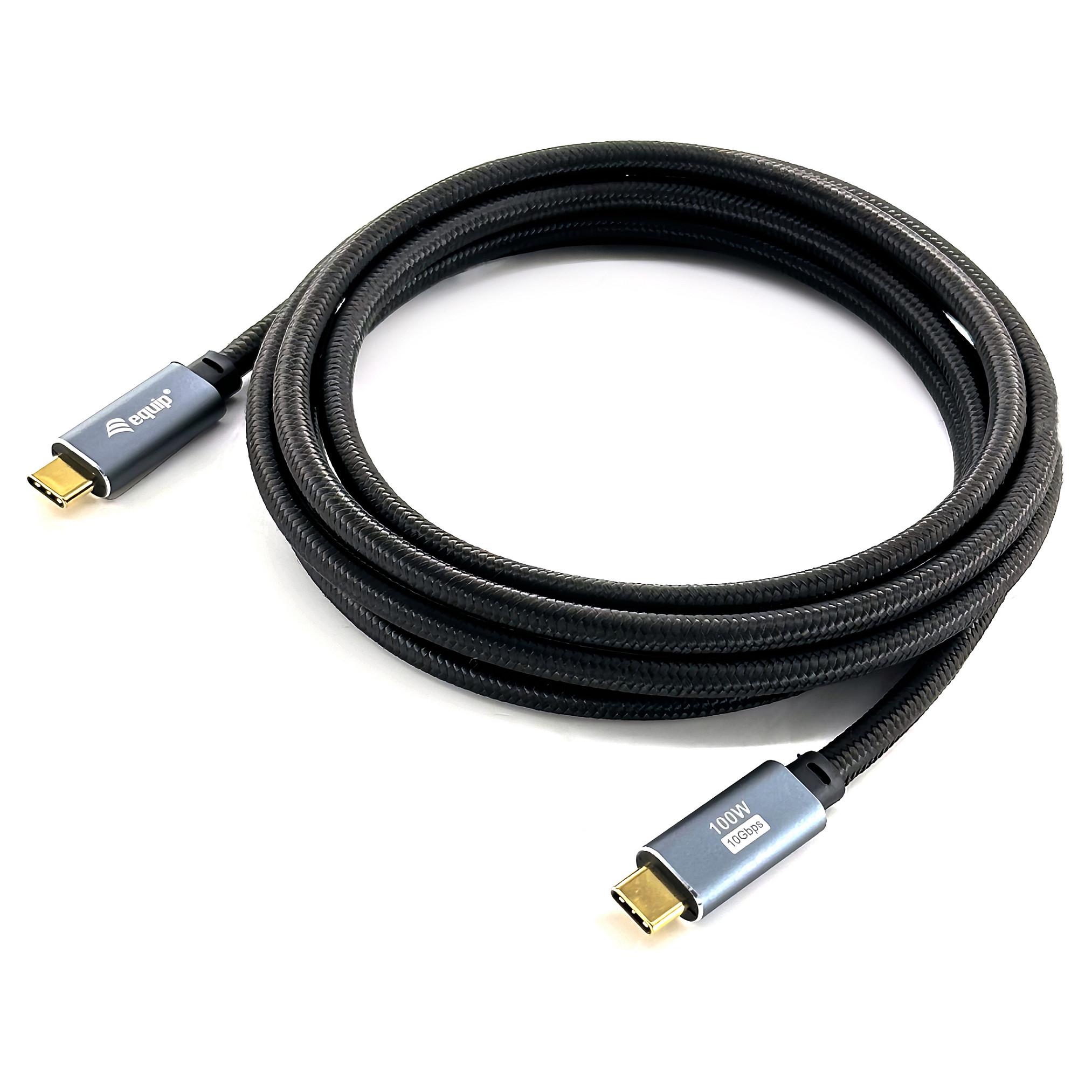 USB-C kabel Equip 128357 2 m - sort