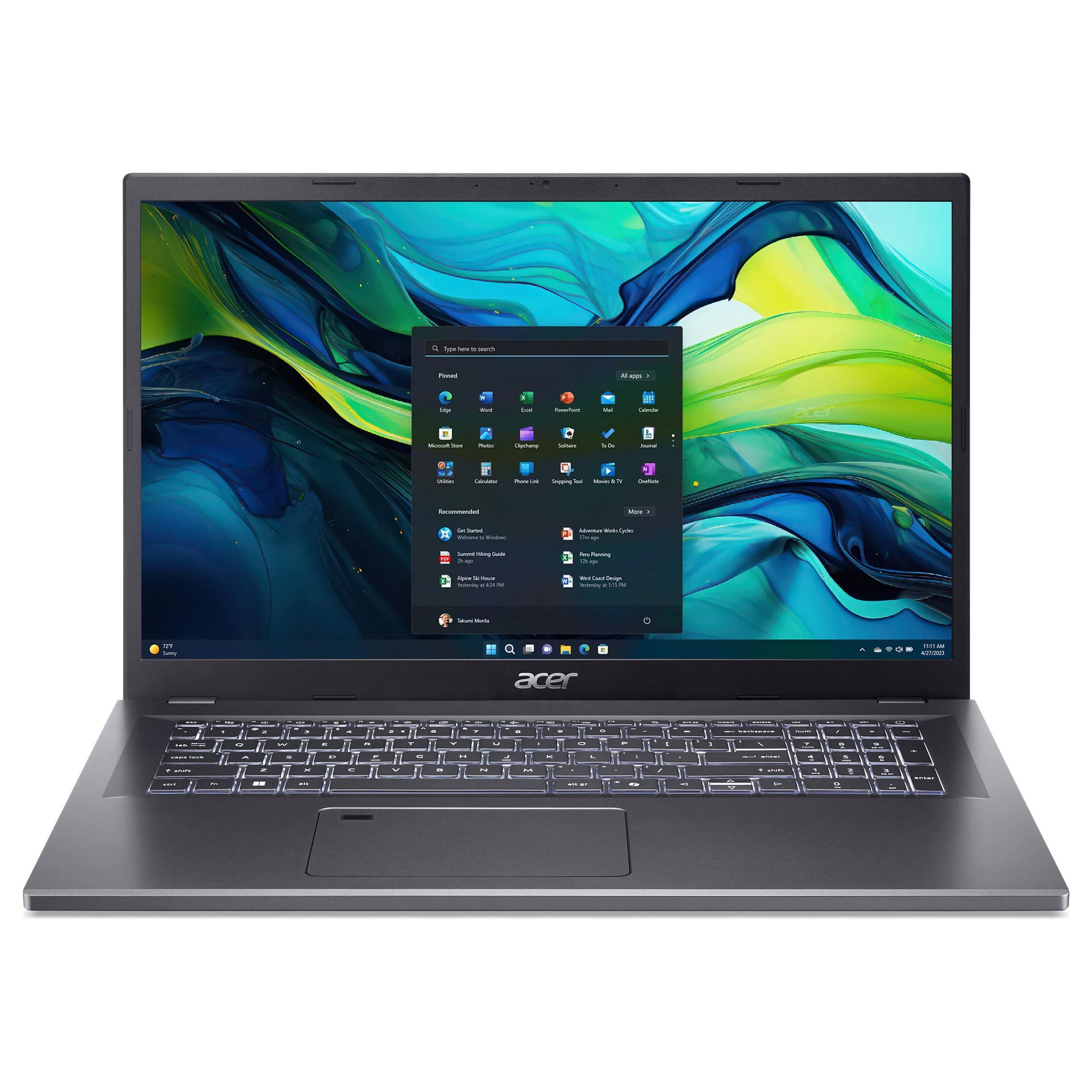 Acer Aspire 17 A17-51M-70UX 17.3" 17.3" 1920 x 1080 (Full HD) 1920 x 1080 (Full HD) 150U 150U 16GB 16GB 512GB 512GB Intel Graphics Windows 11 Home