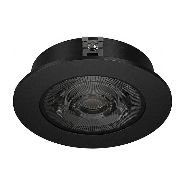 LED loftindbygningsspot Synergy 21 Helios - sort, rund, neutralhvid