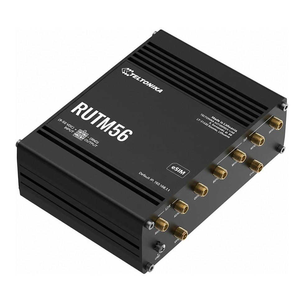 Teltonika RUTM56 - Trådløs router - mesh - WWAN 4-port switch - 1GbE - Wi-Fi 5 - Dual Band - 5G, 4G, 3G, 2G - DIN monterbar på skinne, væg-monterbar, overflademonterbar - for P/N: BAT120000000, PR1KC647, PR1KCI49, PR1KS536, PR1US540, PR2PP10B, PR3PXAU3, PR4MK04K