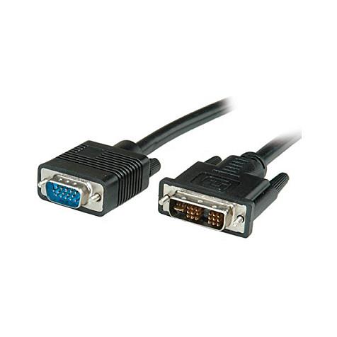 DVI til VGA-kabel VALUE 5 m - sort