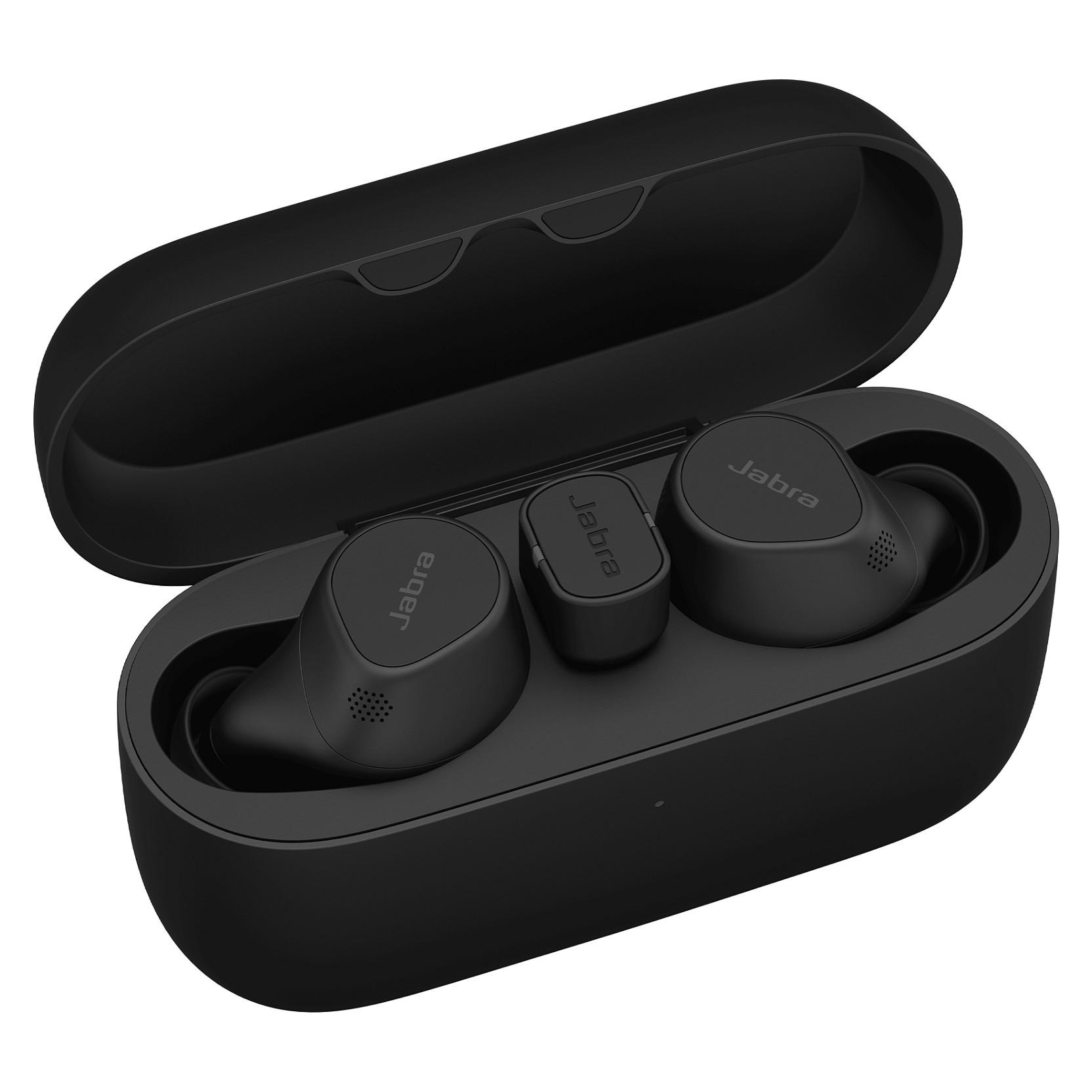 Jabra Evolve2 Buds UC - Ægte trådløse øretelefoner med mik. - i øret - Bluetooth - aktiv støjfjerning - USB-C via Bluetooth adapter - støjisolerende - sort - Zoom Certified, Optimeret til Google Meet