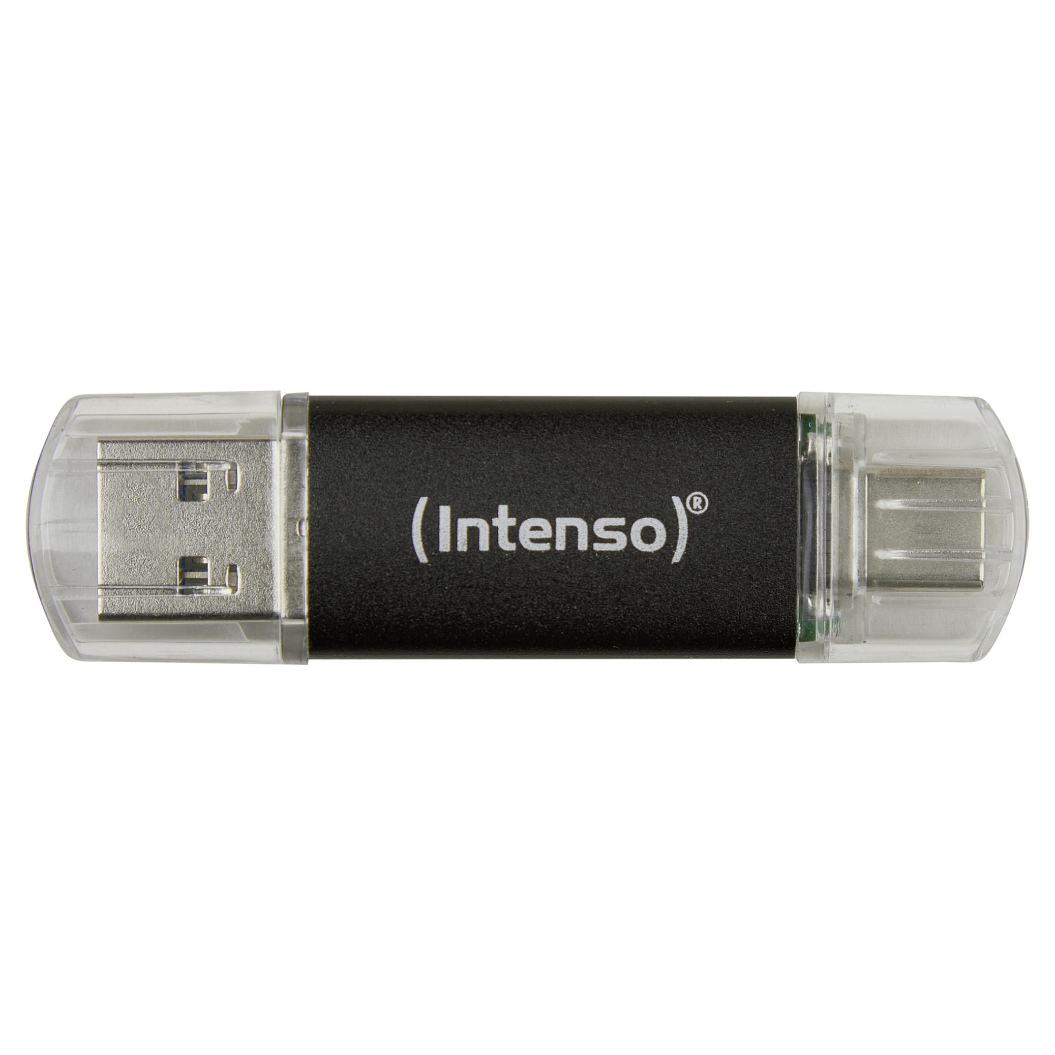 Intenso Twist Line - USB flashdrive - 128 GB - USB 3.2 Gen 1 / USB-C - antracit (sort)