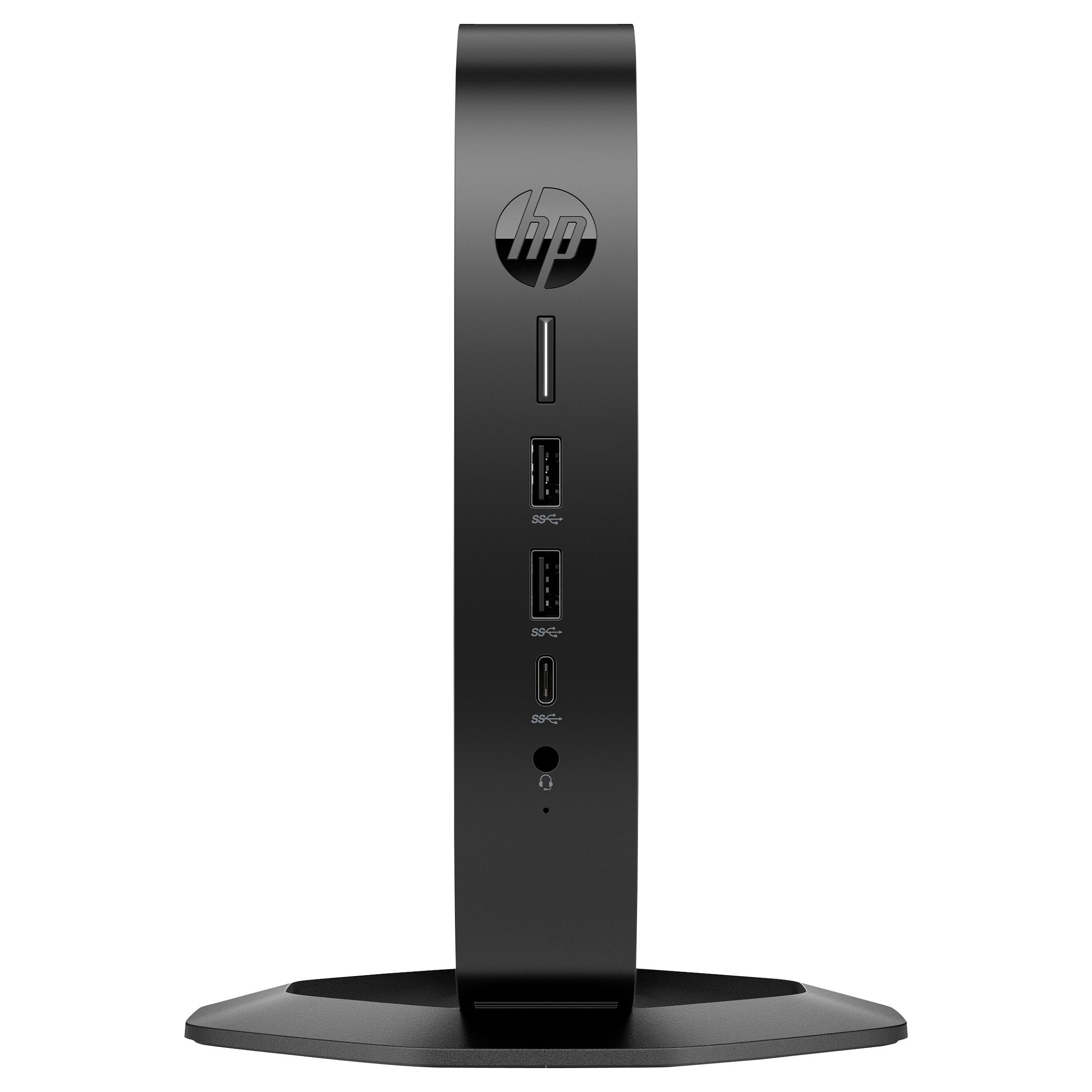 HP Elite t655 - Tynd klient - SFF 1 x Ryzen Embedded R2314 / op til 3.5 GHz - RAM 8 GB - flash 32 GB - eMMC - Radeon Graphics - Gigabit Ethernet, Bluetooth 5.2, IEEE 802.11ax (Wi-Fi 6) - IGEL OS - skærm: ingen - tastatur: tysk