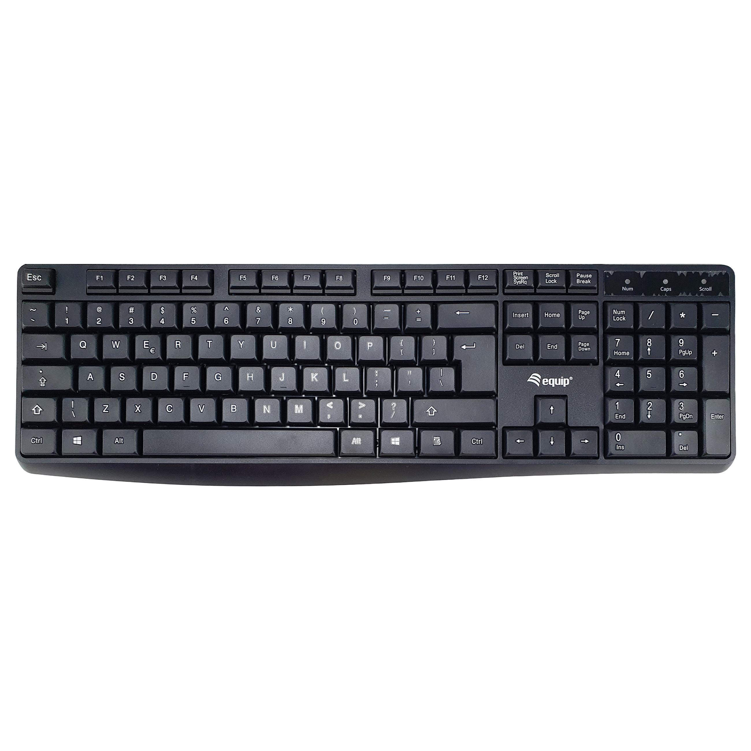Tastatur Equip 245215 USB - sort, US QWERTY