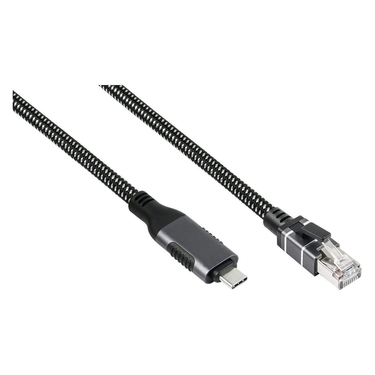 USB-C til RJ45 adapterkabel Good Connections 0,5 m - antracit