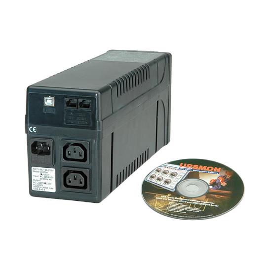 USV VALUE UPS 600 med USB-port - sort