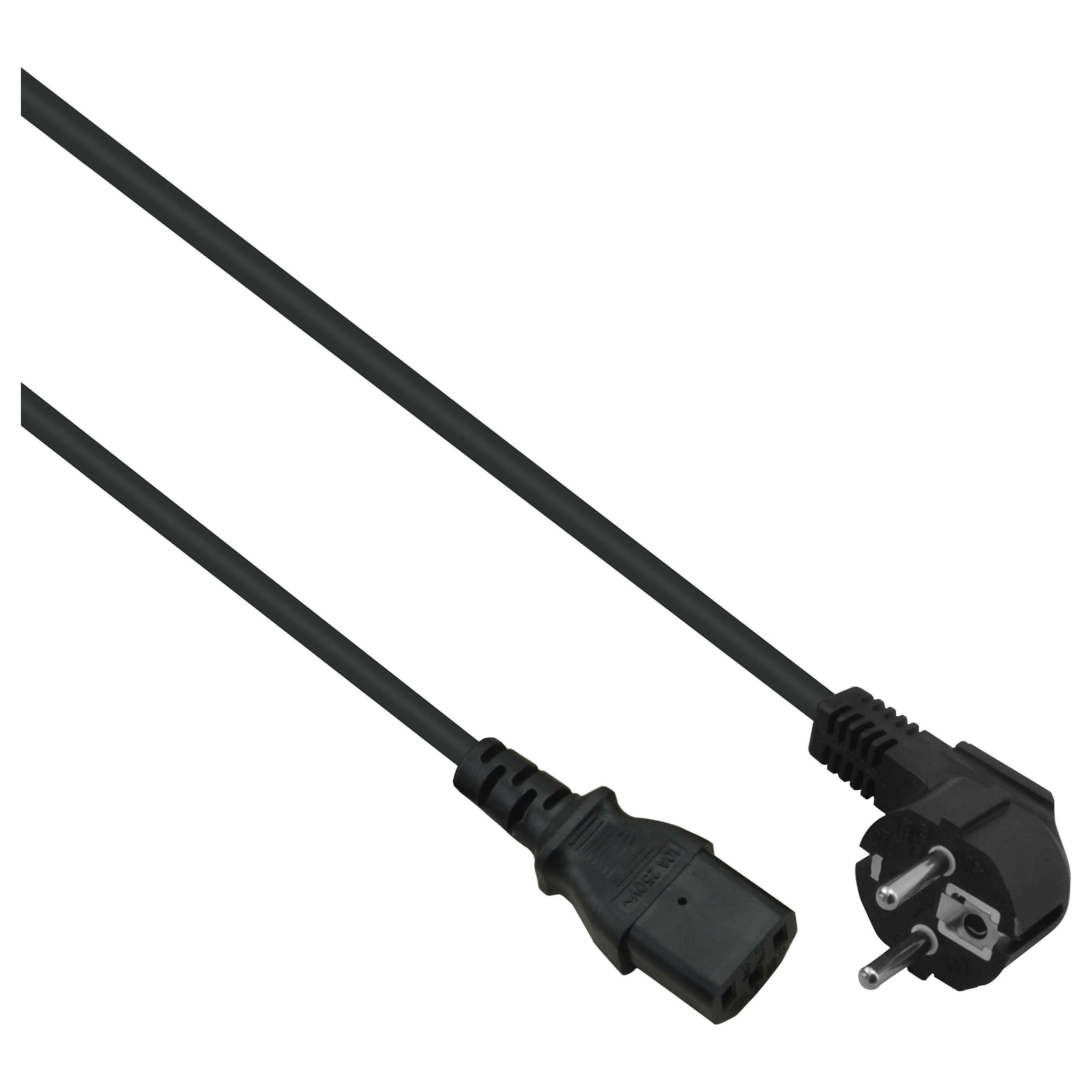 Strømkabel Helos 262654 CEE 7/7 til IEC C13 - 1,8 m