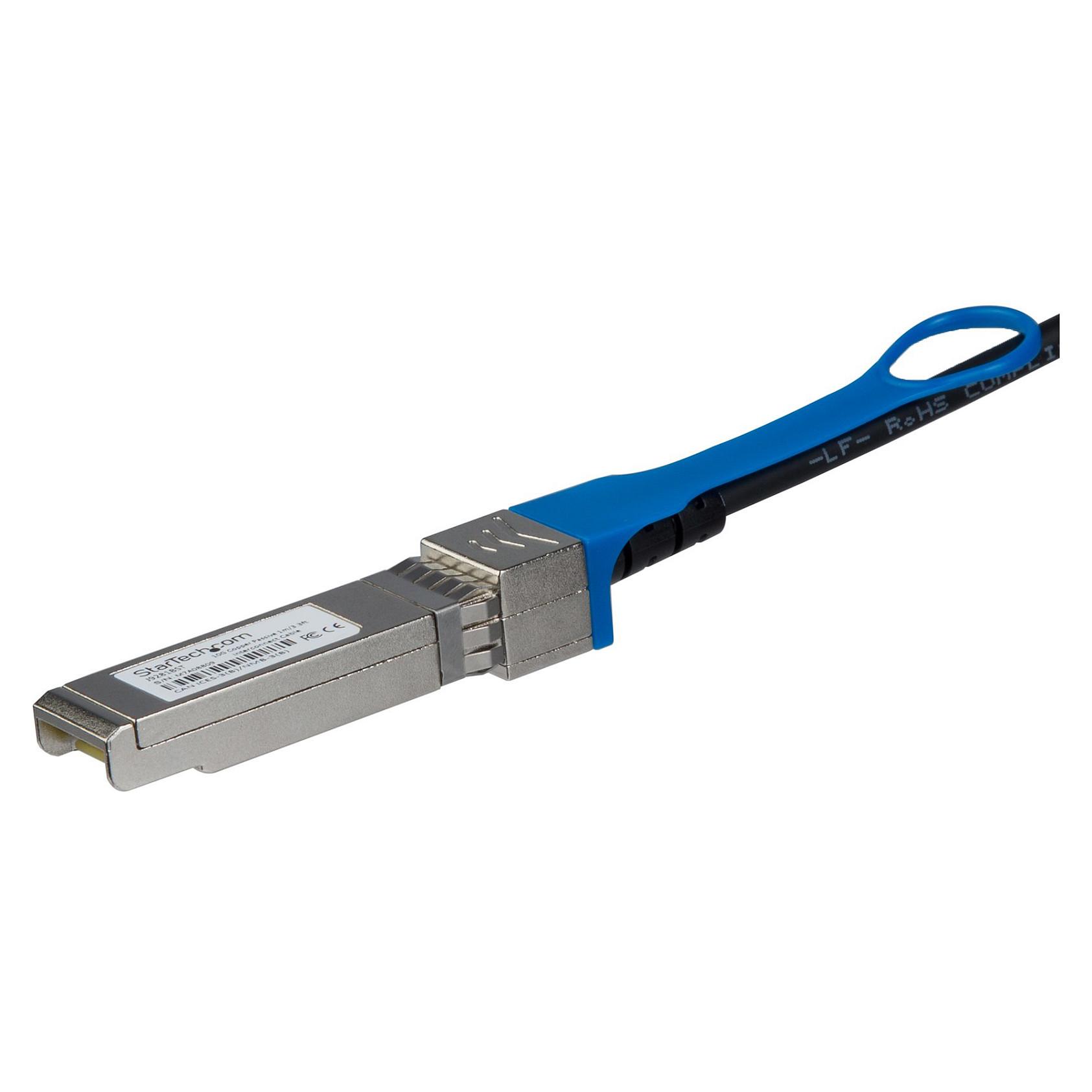 StarTech.com 1m 10G SFP to SFP Direct Attach Cable for HPE J9281B - 10GbE SFP Copper DAC 10 Gbps Low Power Passive Twinax Dobbelt-axial 1m 10GBase-kabel til direkte påsætning Sort