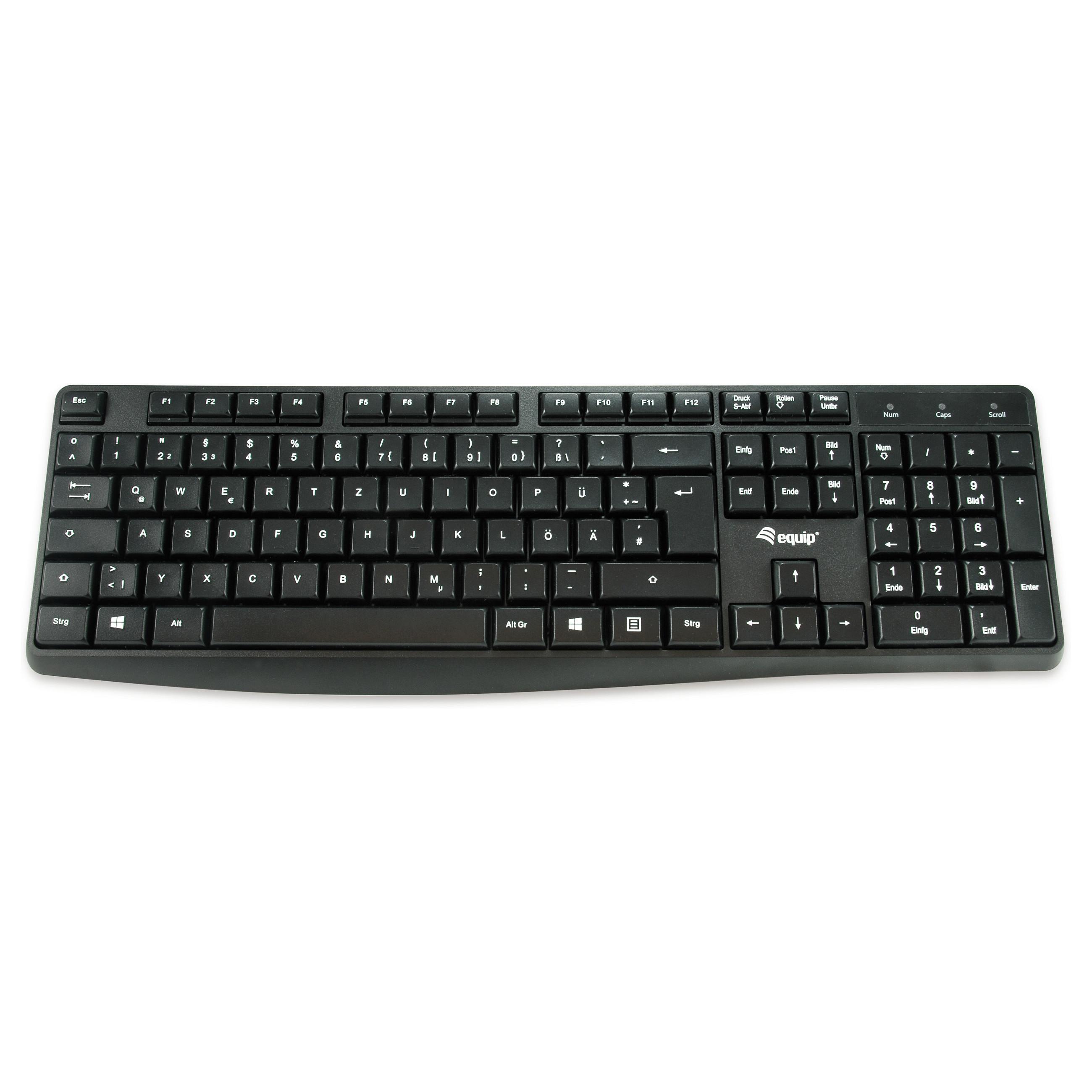 USB-tastatur Equip 245212 - sort, portugisisk QWERTY