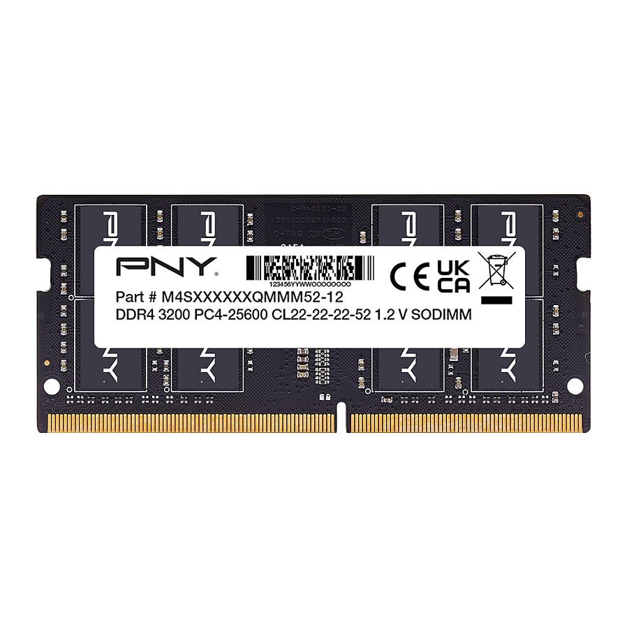 PNY Performance - DDR4 - modul - 16 GB - SO DIMM 260-PIN - 3200 MHz / PC4-25600 - CL22 - 1,2 V - ikke bufferet - ikke-ECC