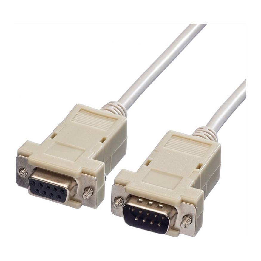 RS232-kabel VALUE DB9ST/BU18M - 1,8 m