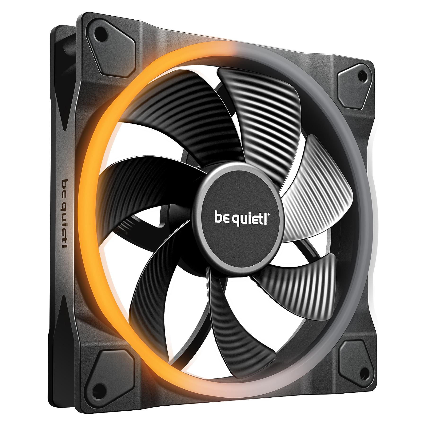 be quiet! Light Wings PWM CPU Køler - 140mm, 1300 RPM, 3,8W, ARGB, Reverse Blade - Sort