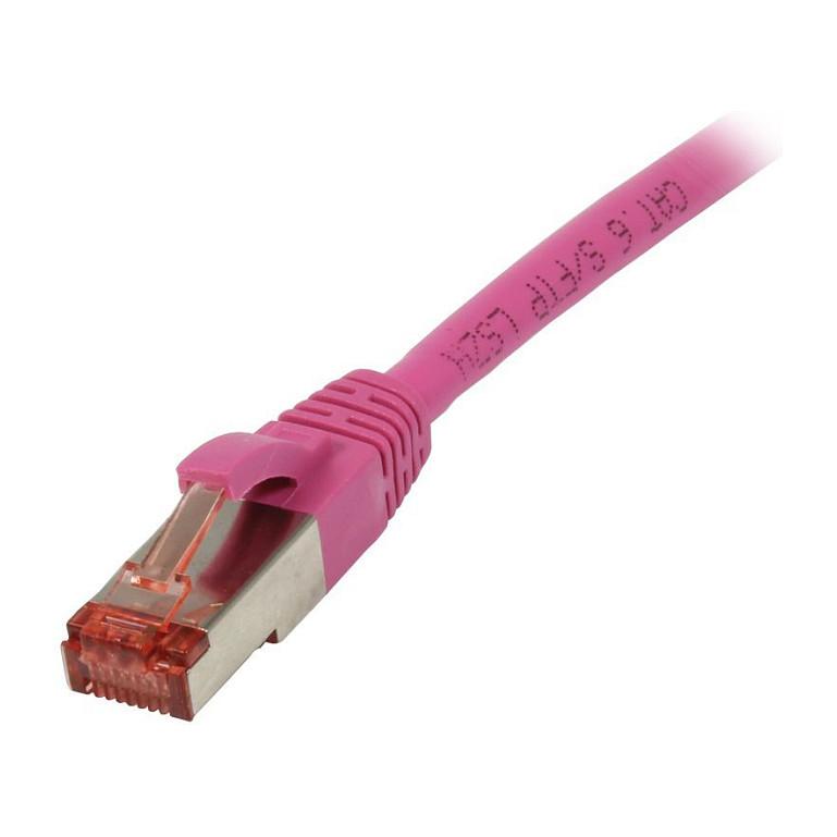 Patchkabel RJ45 CAT6 250Mhz 10m magenta SSTPSFTPTPESuperflex Synergy 21